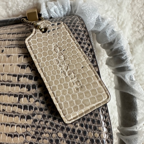 NWT! RARE! Coach C2659 Alie Shoulder Bag In Lizard Women's Crossbody Runway - Picture 13 of 14